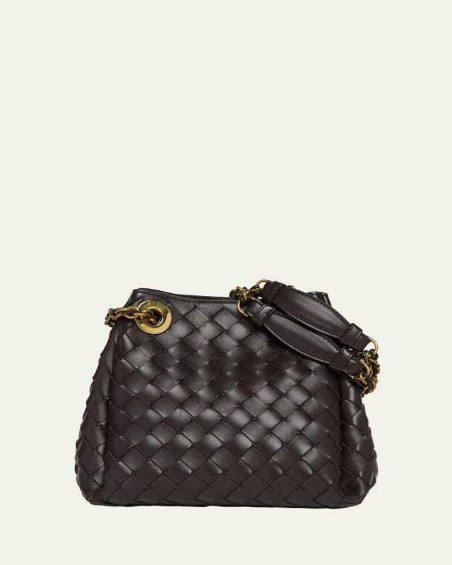 Small Parachute Leather Shoulder Bag